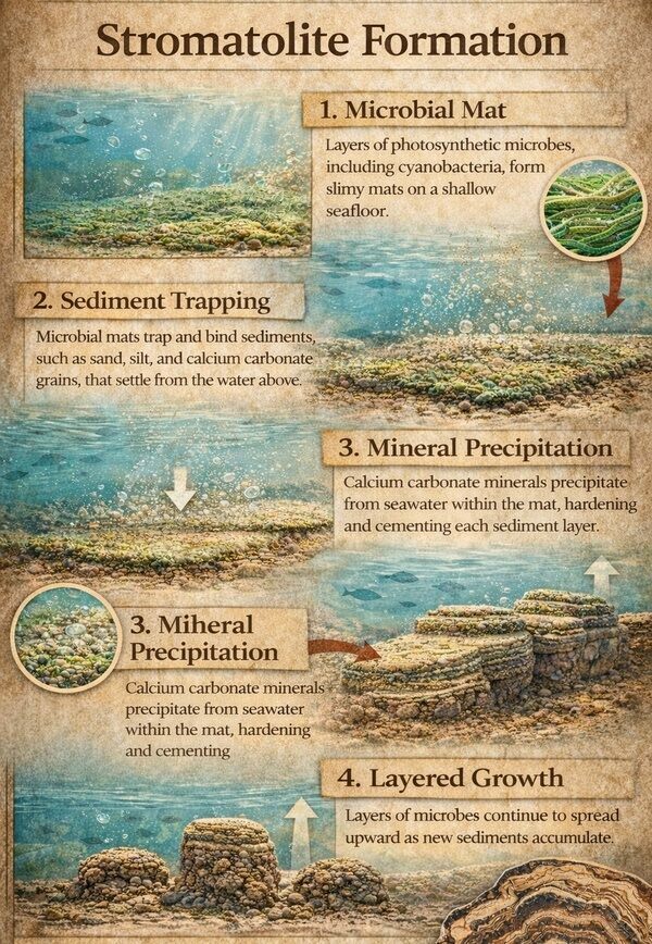 Infographic: How Do Stromatolites Form?